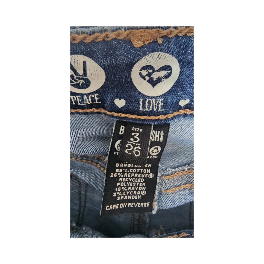 Dark Wash Skinny Mid  Rise Jeans Size 3/26