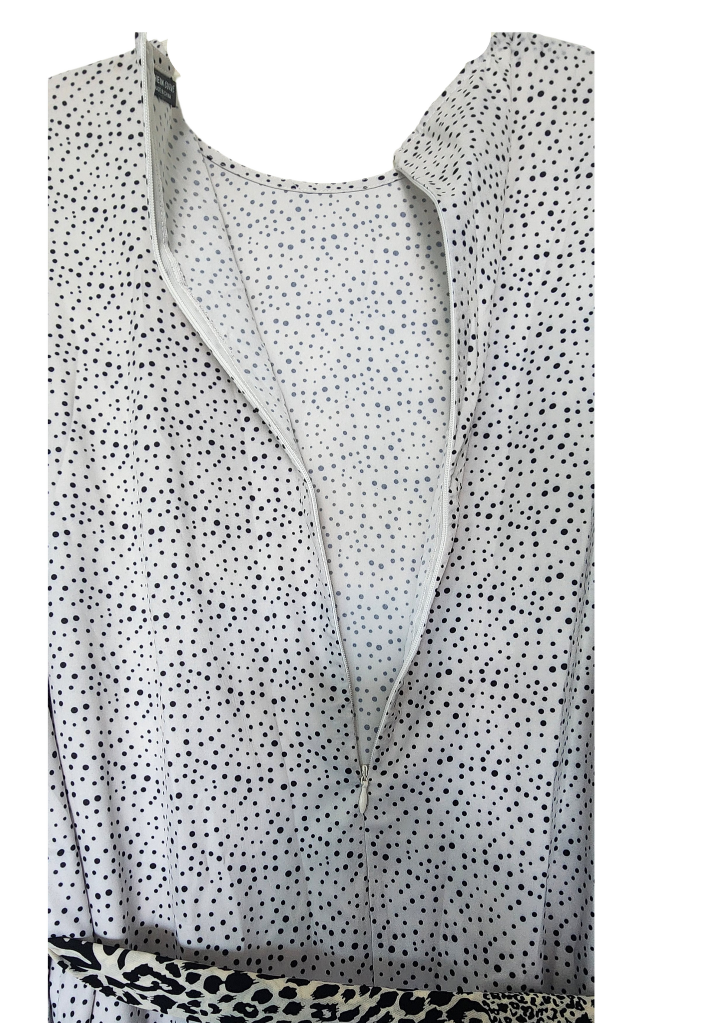 Vestido largo de puntos y volantes Size 3XL