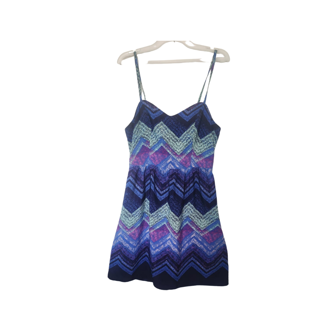 Vestido con estampado tribal de varios colores Size 6