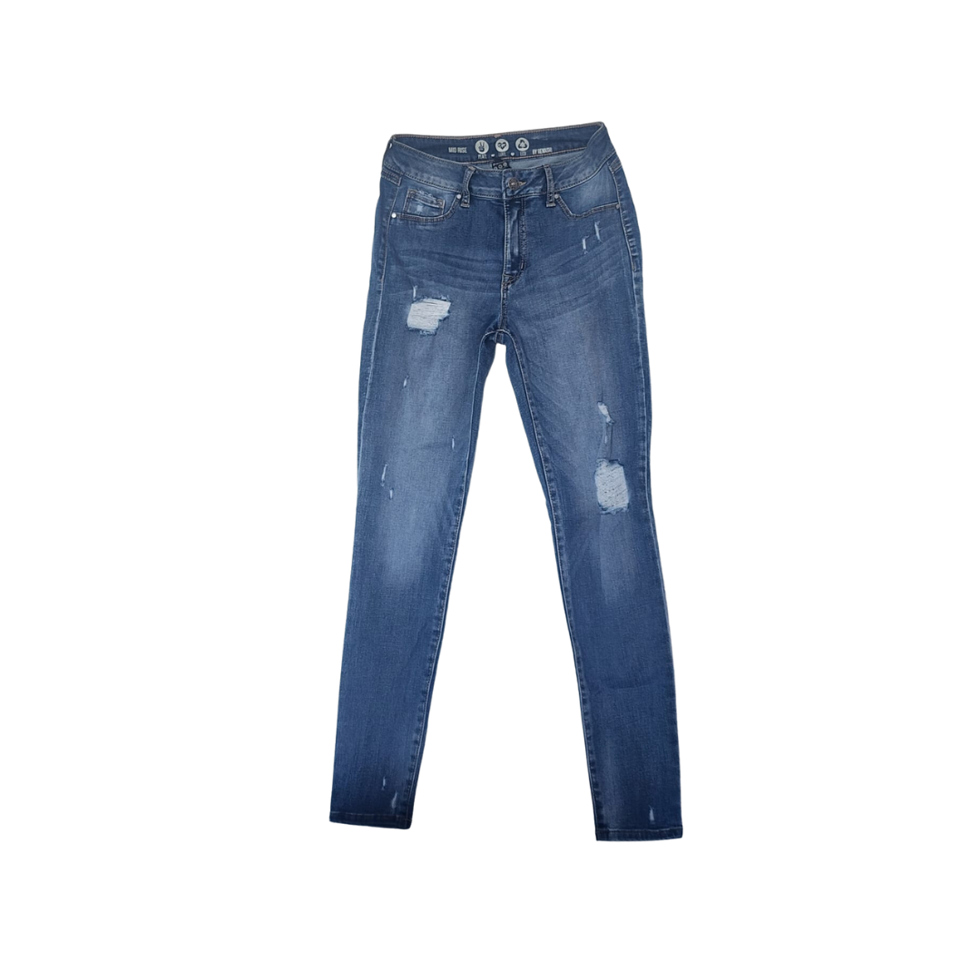 Dark Wash Skinny Mid  Rise Jeans Size 3/26