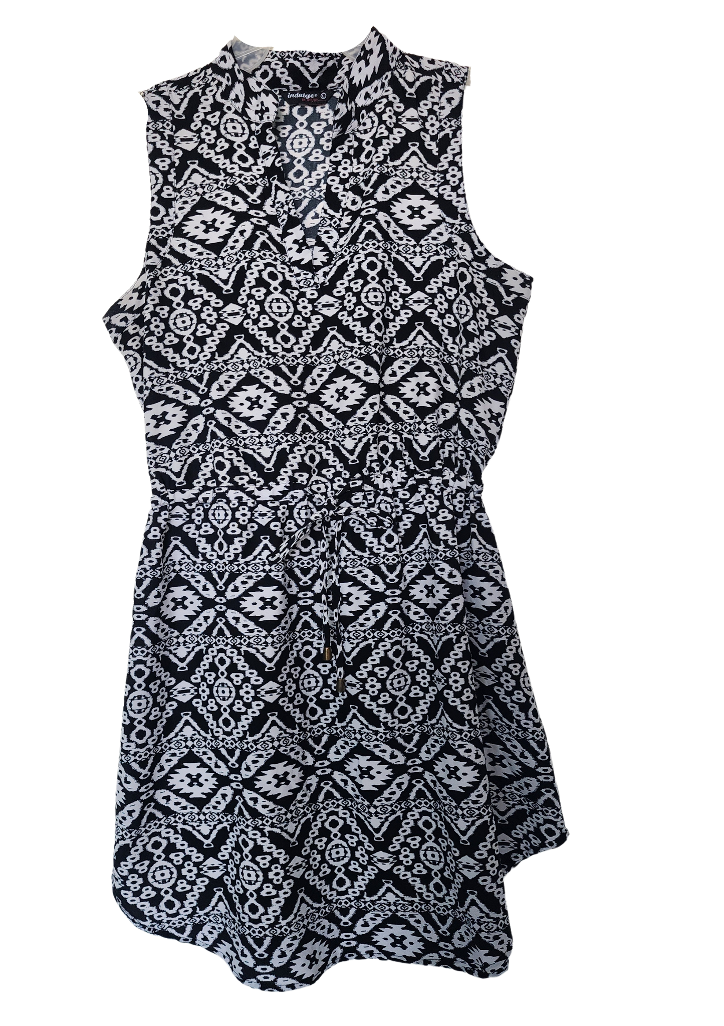 Vestido blanco y negro Size L