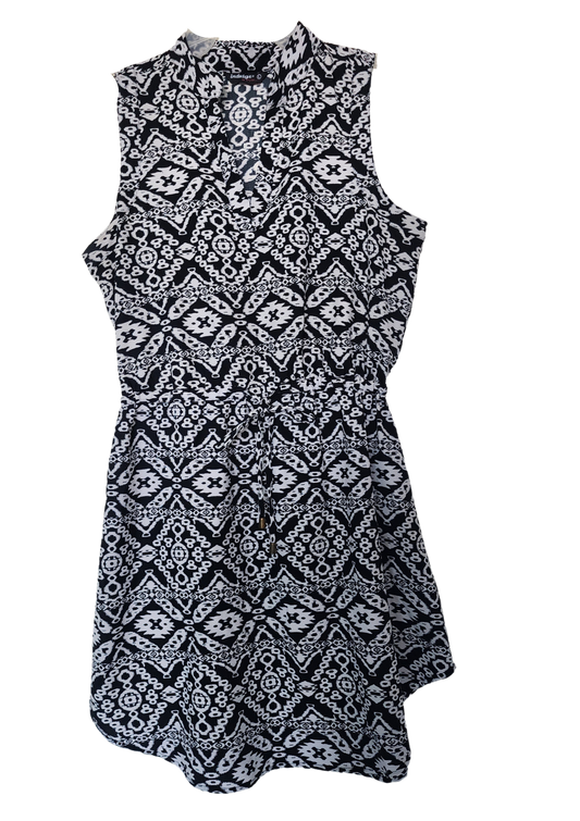 Vestido blanco y negro Size L