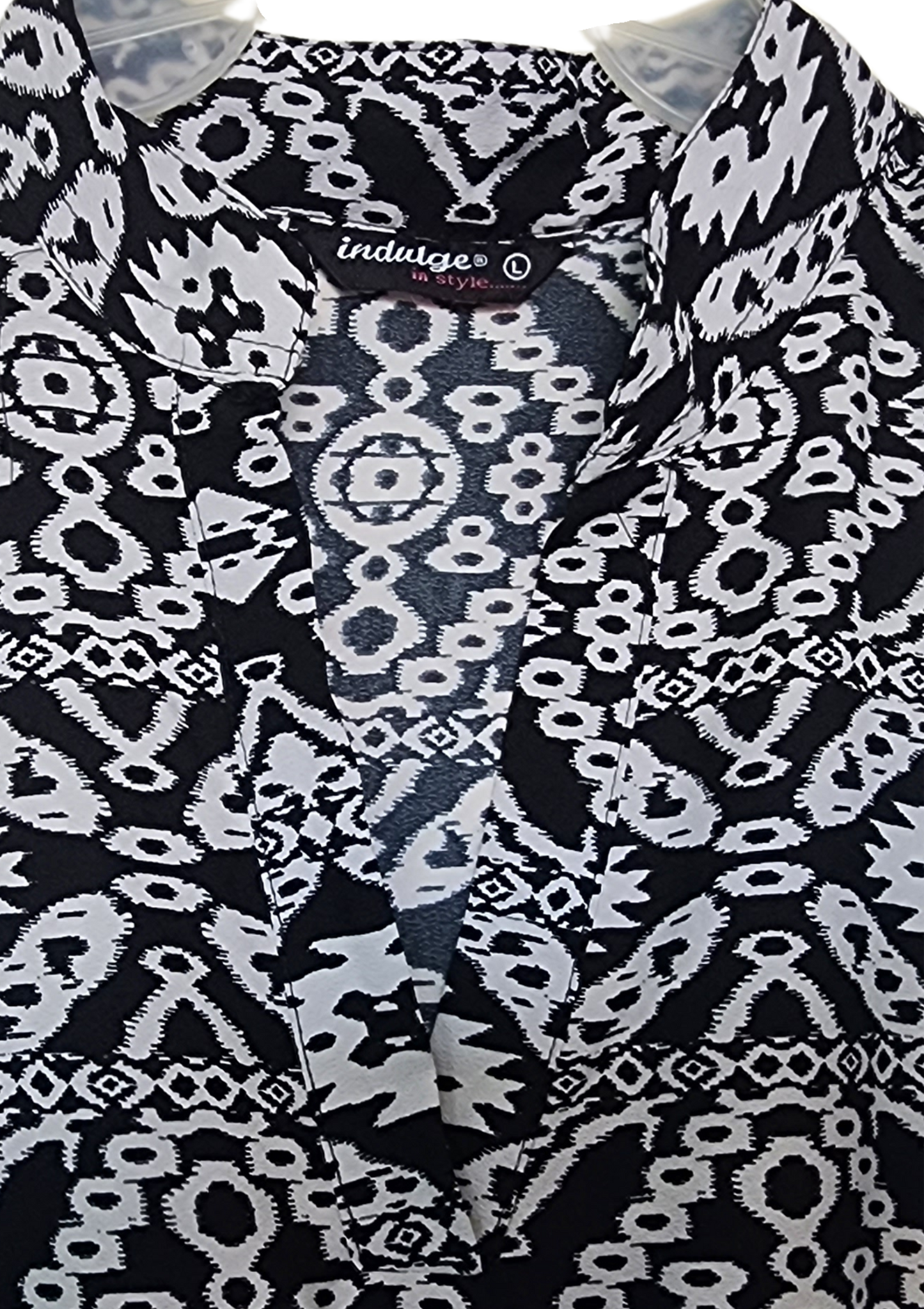 Vestido blanco y negro Size L