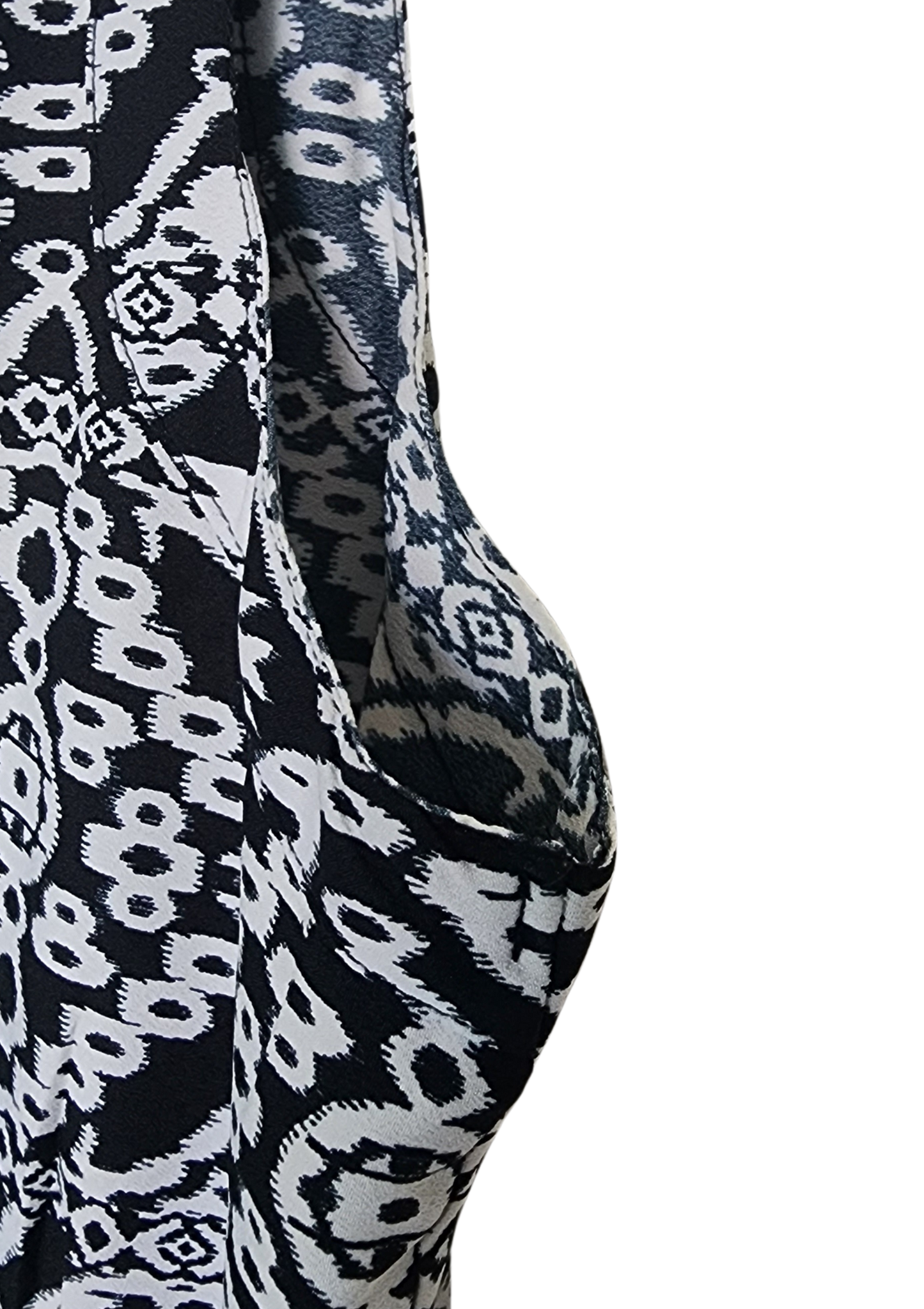 Vestido blanco y negro Size L