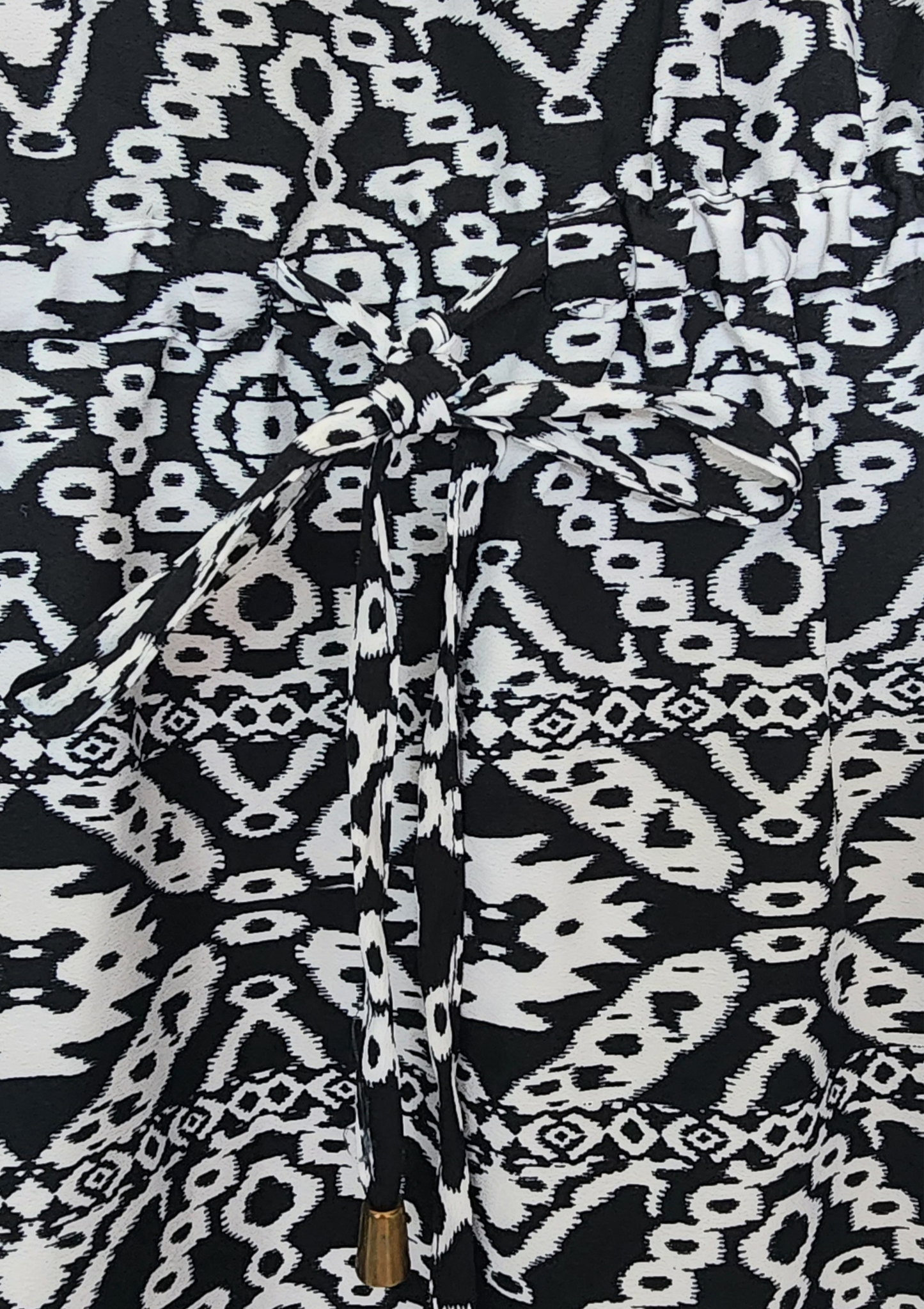 Vestido blanco y negro Size L