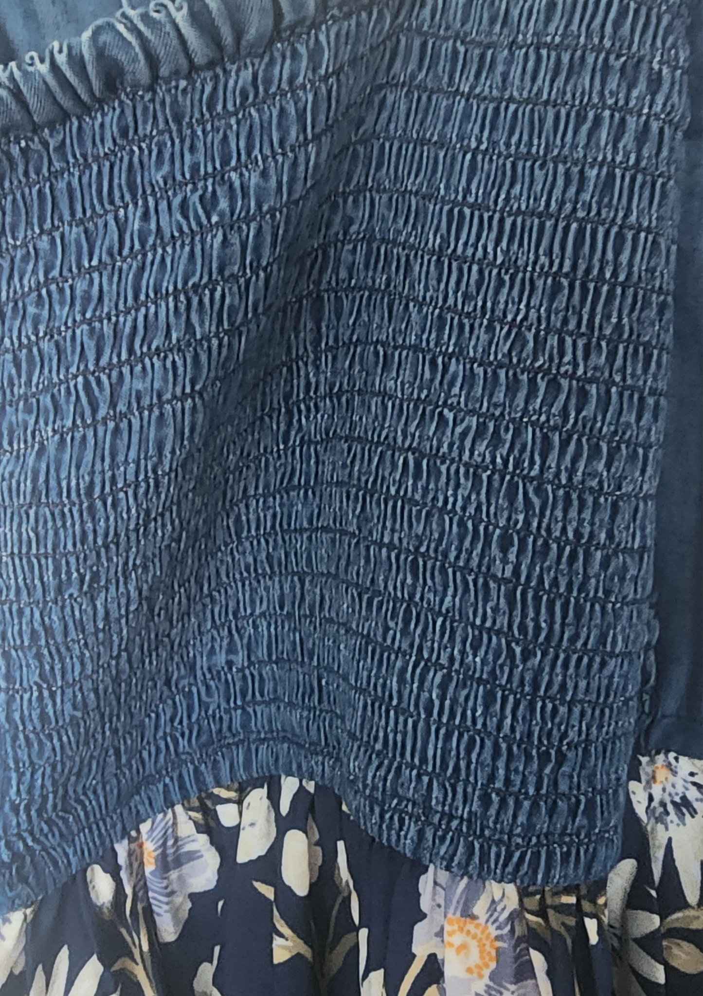 Vestido de mahón y floral Size M
