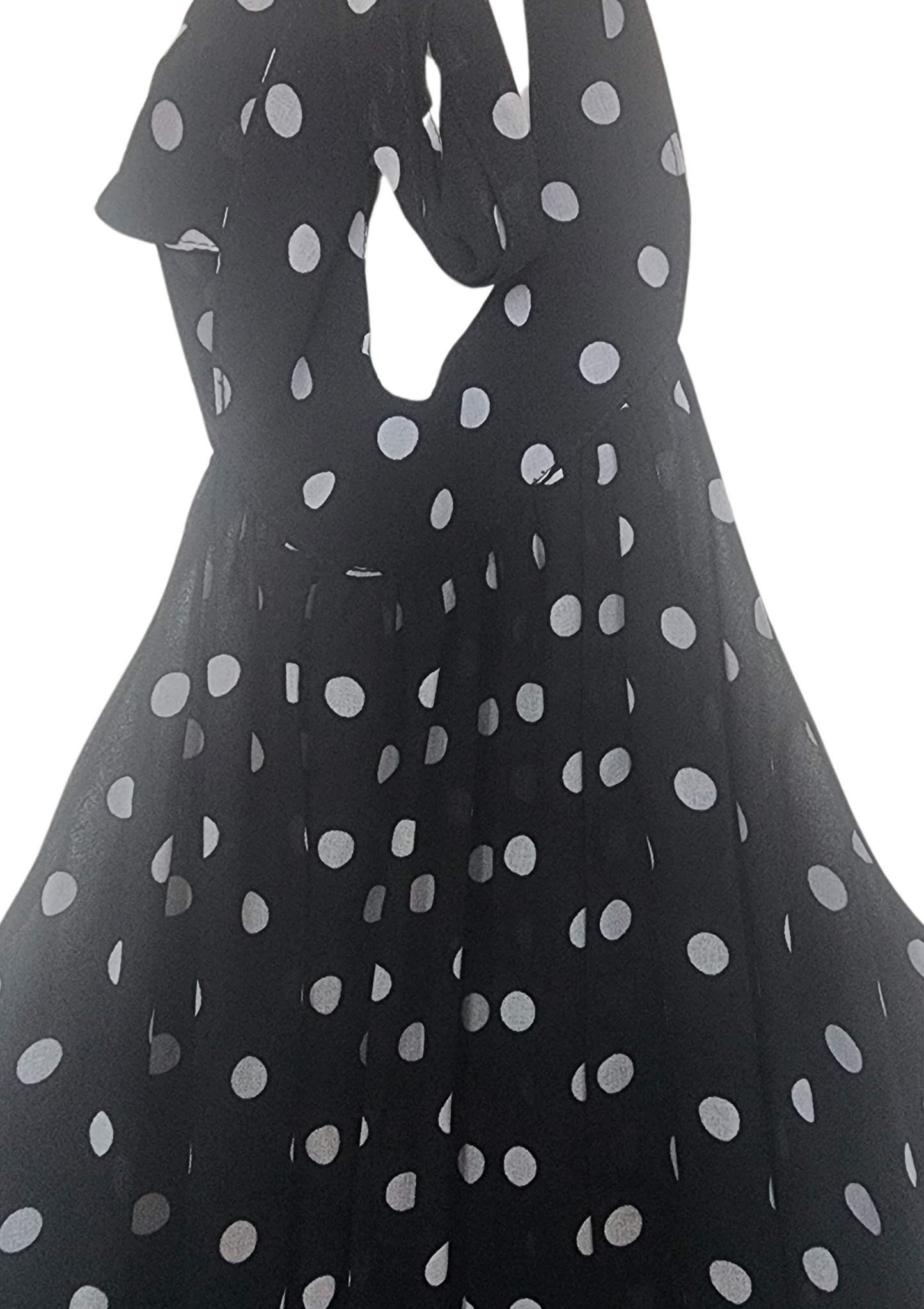 Vestido Negro con puntos blancos Size 4