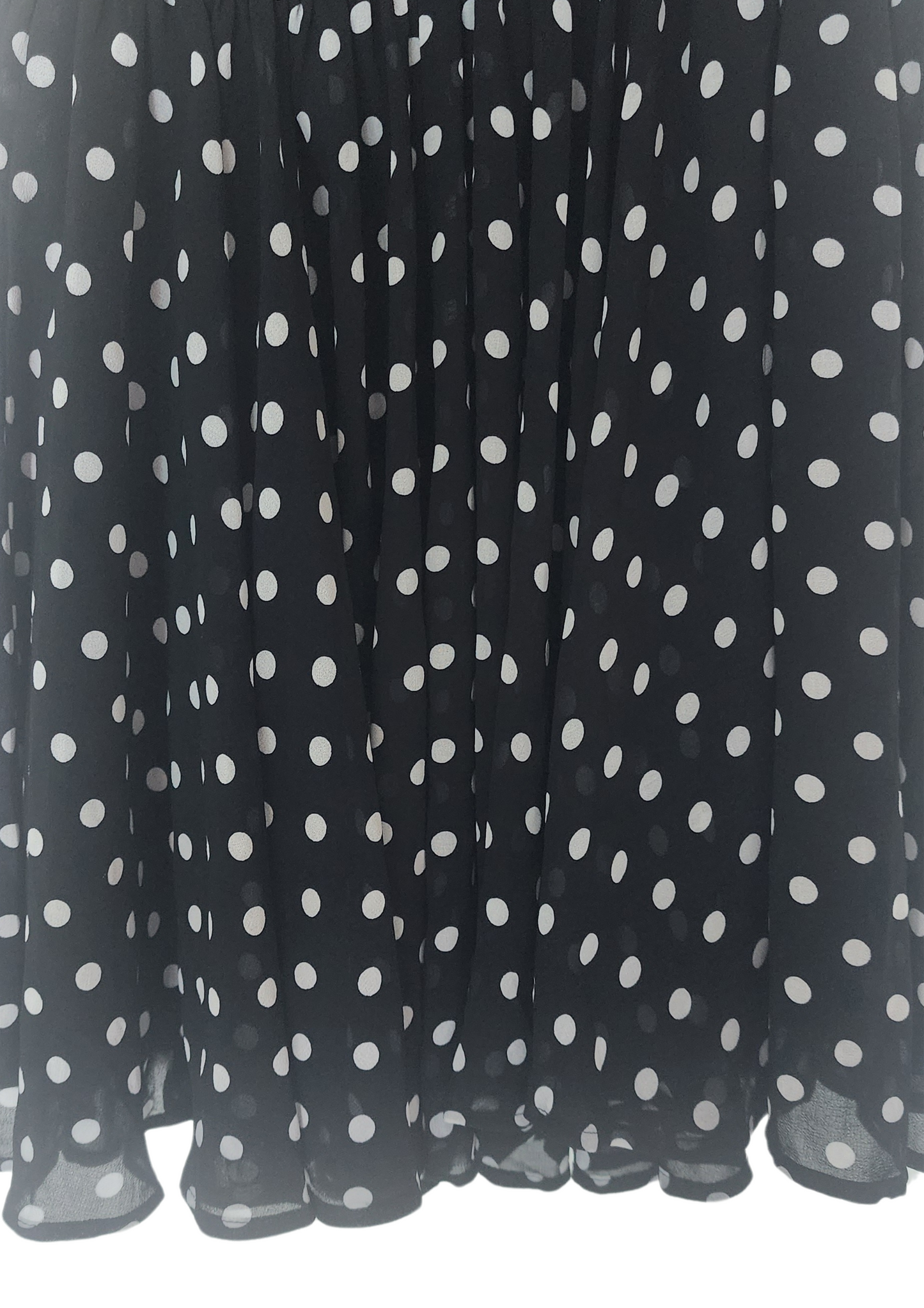 Vestido Negro con puntos blancos Size 4