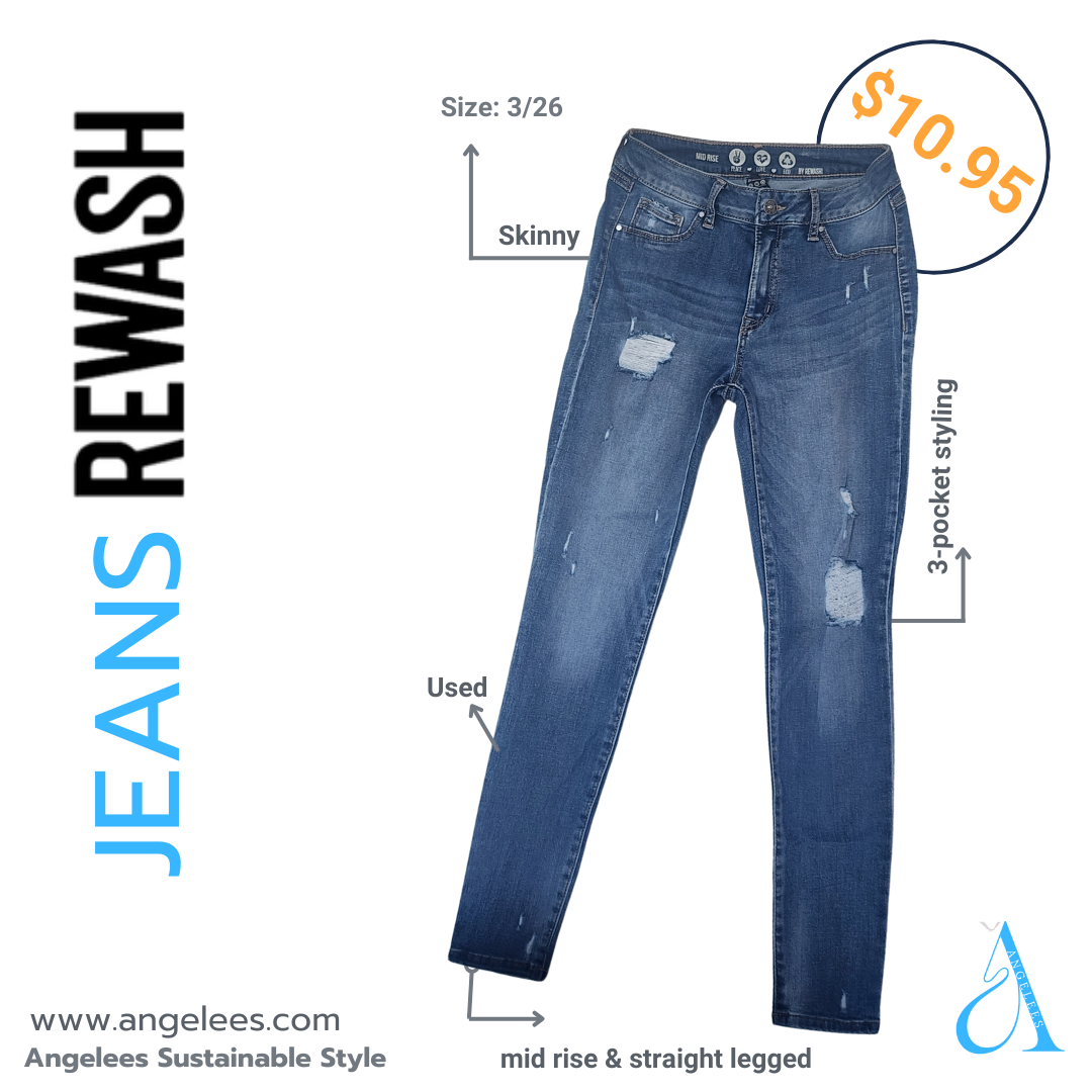 Dark Wash Skinny Mid  Rise Jeans Size 3/26
