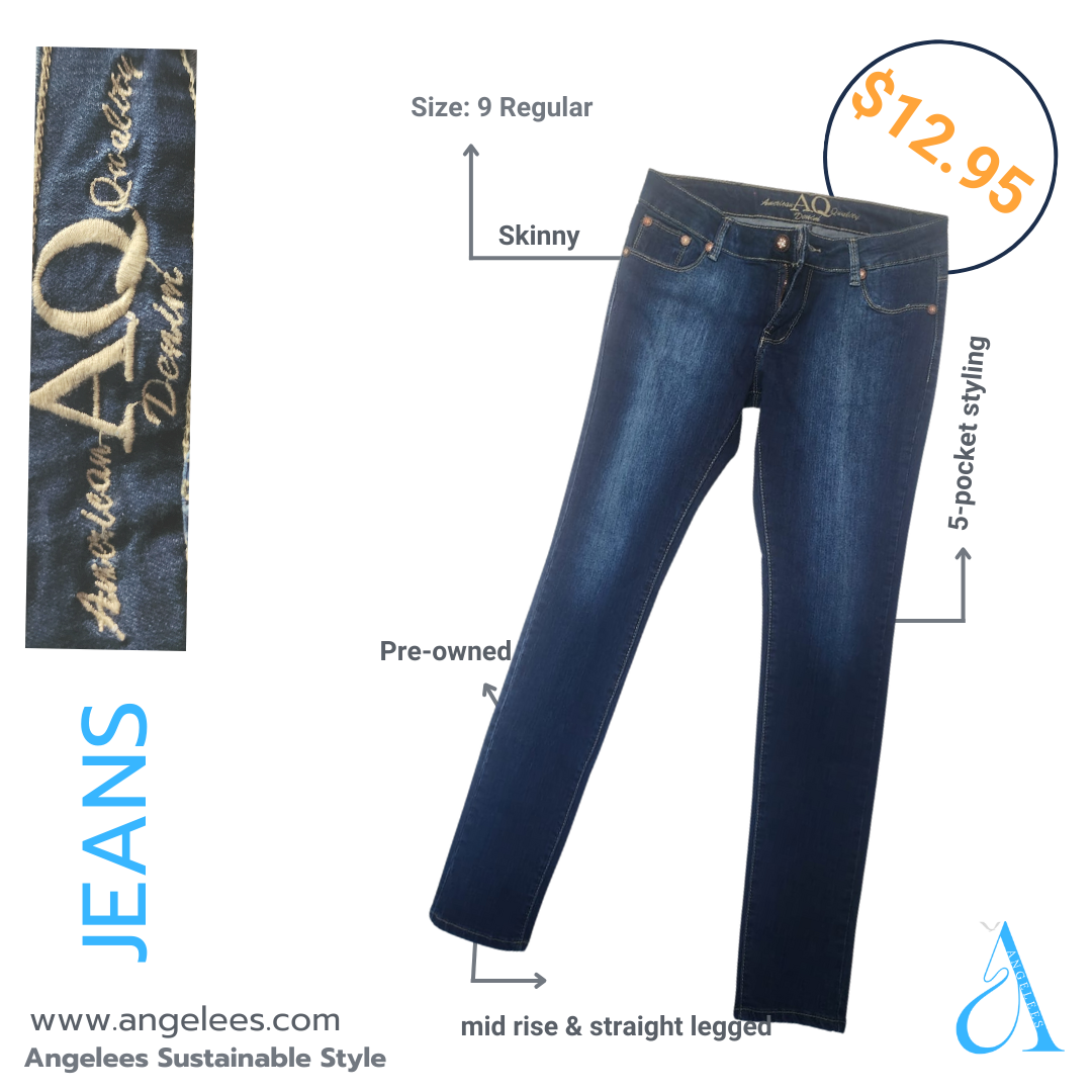 Skinny Jeans  Dark Wash Size 9