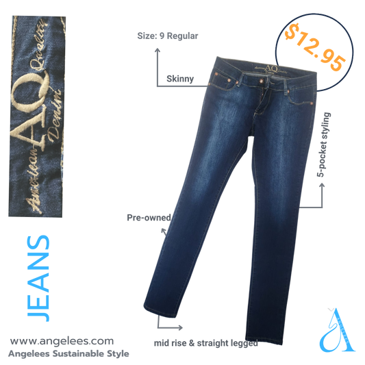 Skinny Jeans  Dark Wash Size 9